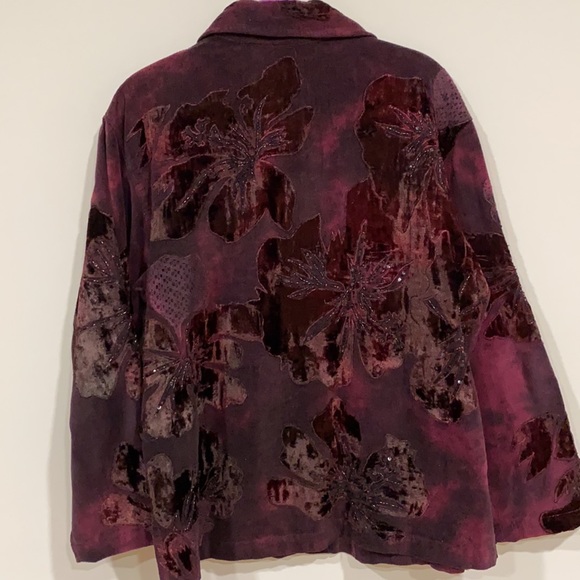Gorgeous Plum Velvet Suit Jacket by Chico’s - Picture 8 of 11